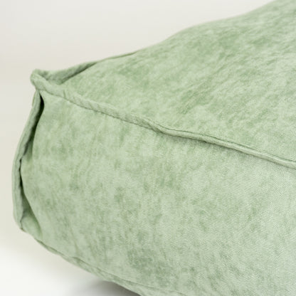Duvoplus Kissen Velvet rechteckig - grün - 97x68x18,5cm