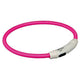Trixie Flash Leuchtring USB Pink - XS-S