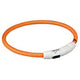 Trixie Flash Leuchtring USB Orange – M-L – Halsband für Hunde