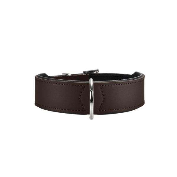 Hunter Halsband Basic 42 nickel, Hals 35-39,5 cm - braun
